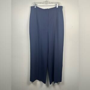 Boden Classic Navy Wide Leg Pants Dress Work High Waist Size 14